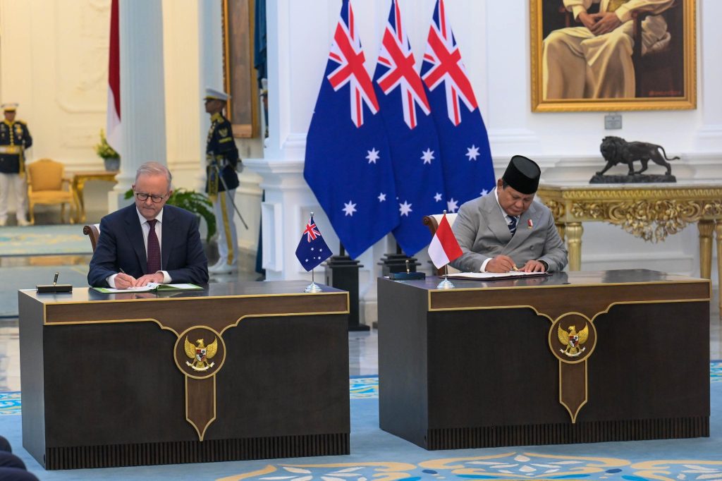 Republik Indonesia (RI) dan Australia menegaskan komitmen bersama untuk terus memperkuat kemitraan strategis kedua negara melalui penandatanganan Traktat Keamanan Bersama.
