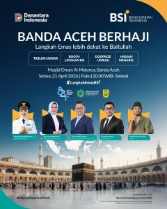 Bank Syariah Indonesia (BSI) bersama Pemerintah Kota Banda Aceh menghadirkan program “Banda Aceh Berhaji” sebagai upaya mendorong masyarakat mempersiapkan ibadah haji sejak dini, baik dari sisi finansial maupun spiritual.