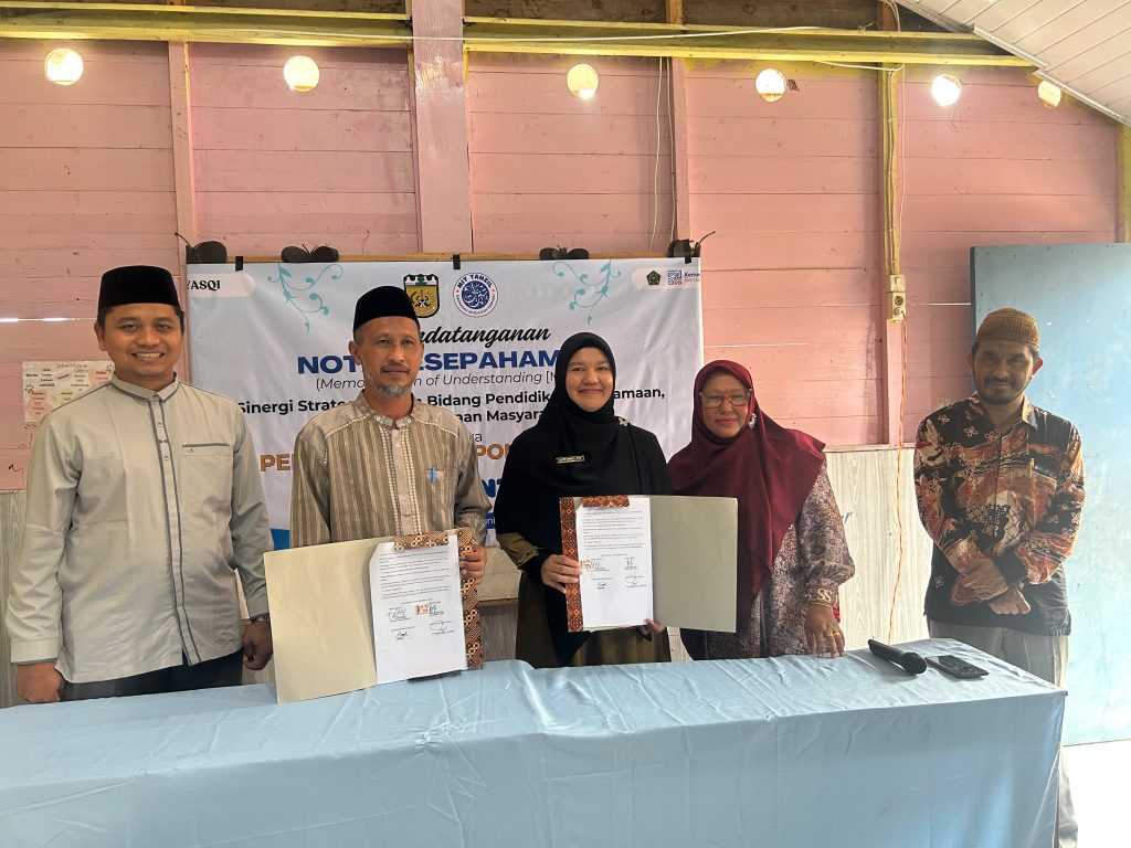 Madrasah Ibtidaiyah Terpadu (MIT) Tanzil Banda Aceh menjalin kerja sama dengan Pemerintah Gampong Blang Oi, Kecamatan Meuraxa, Kota Banda Aceh