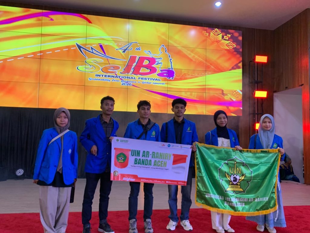 Kontingen Universitas Islam Negeri (UIN) Ar-Raniry Banda Aceh mencatatkan prestasi gemilang pada SEIBa 4th International Festival 2026. Seluruh mahasiswa yang dikirim dalam ajang internasional tersebut berhasil mempersembahkan medali, dengan total enam medali yang terdiri atas tiga emas dan tiga perak.
